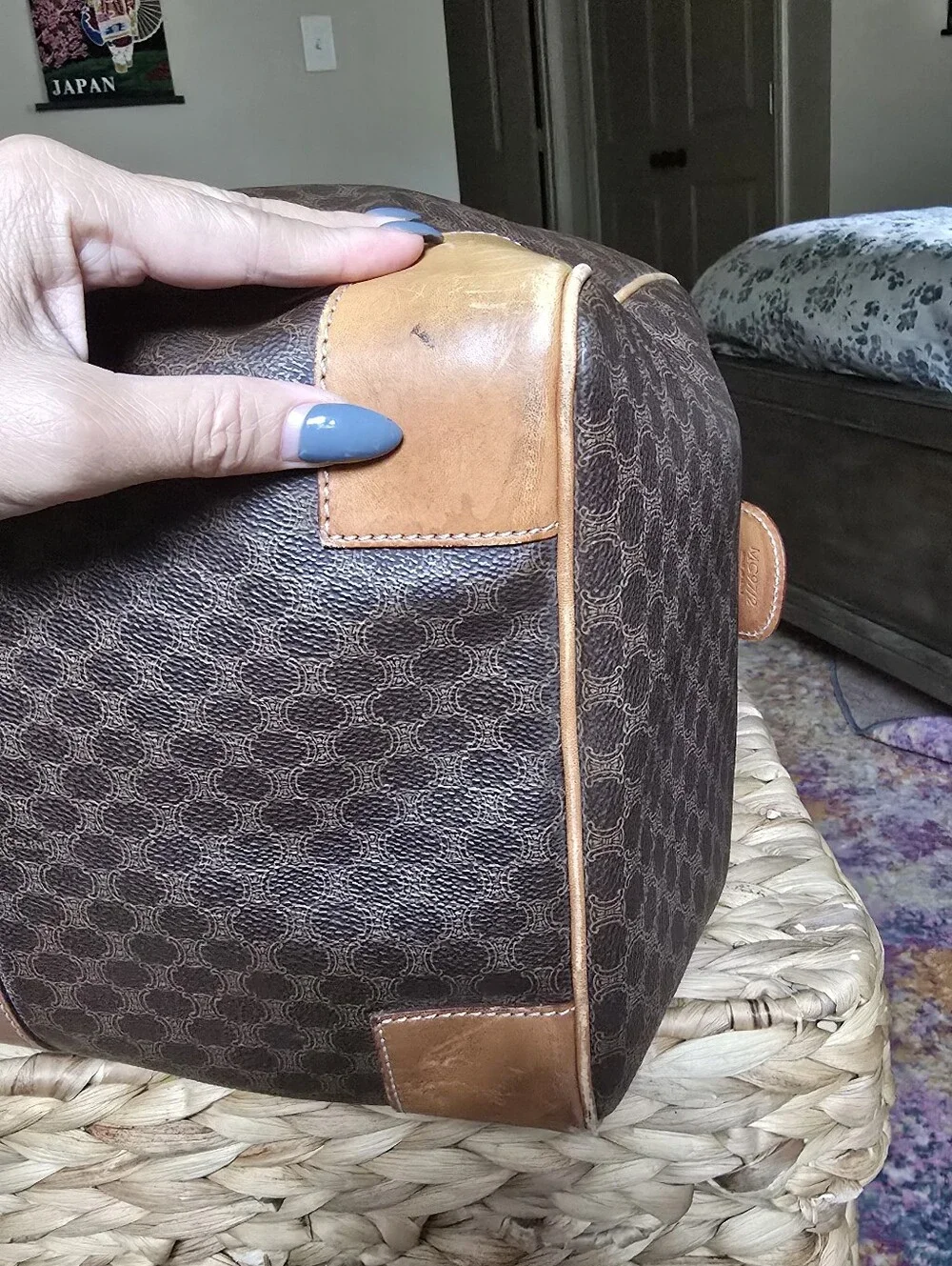 Authentic Celine Macadam Vintage Travel Bag